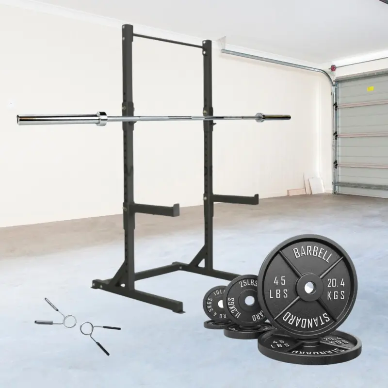 TRIAD Half Rack 300 lb Home Gym Package