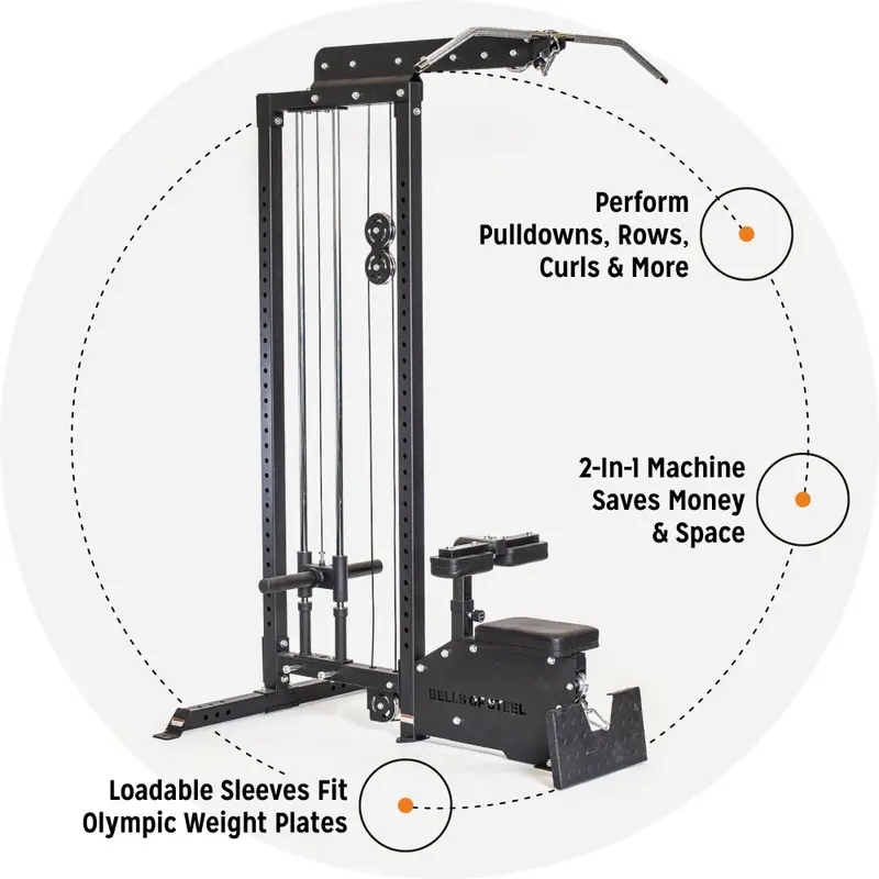 Bells of Steel Lat Pulldown Low Row Machine