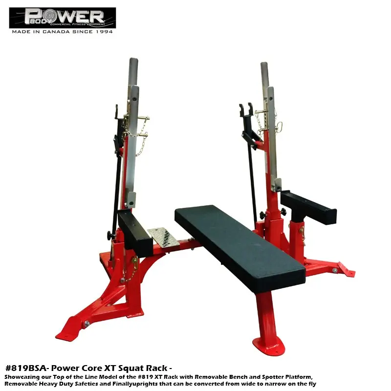 Power Body XT Squat Rack with Bench  Ultimate Version 819BSA