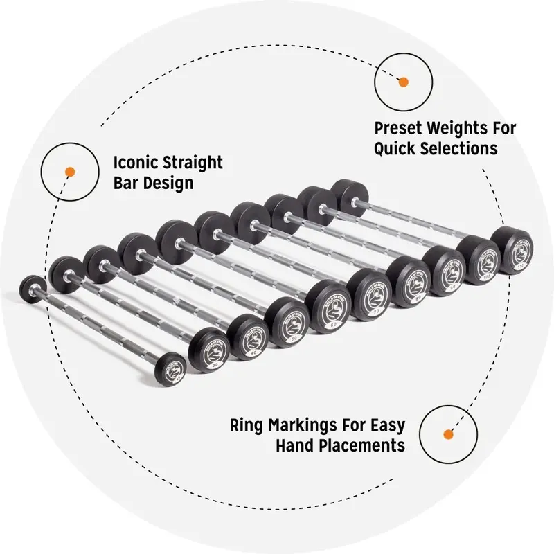 Bells of Steel Fixed Barbells - Straight (Backordered awaiting ETA)