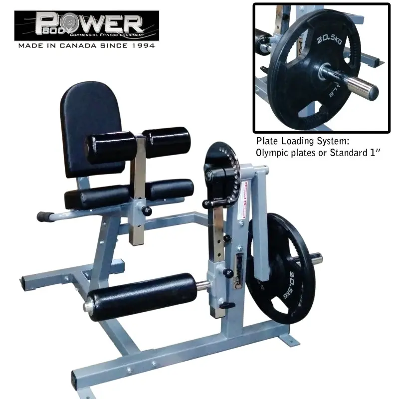 Power Body SEATED PLATE LOADED LEG EXTENSION/LEG CURL COMBO #280