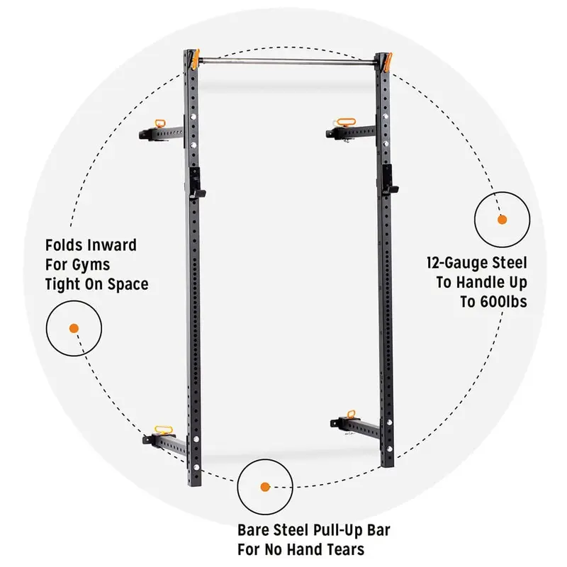 Bells of Steel Folding Rack 2.3" x 2.3" (5/8" Holes)