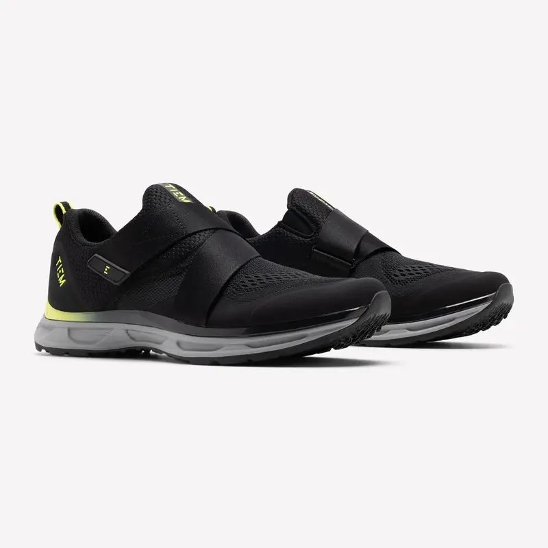 TIEM Men's Slipstream Cycling Shoe - Black / Citron [Free Shipping]