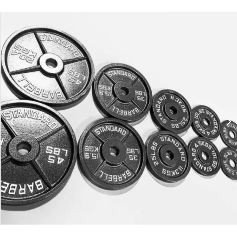 TRIAD 255 lbs Olympic Cast Iron Weight Plate Set