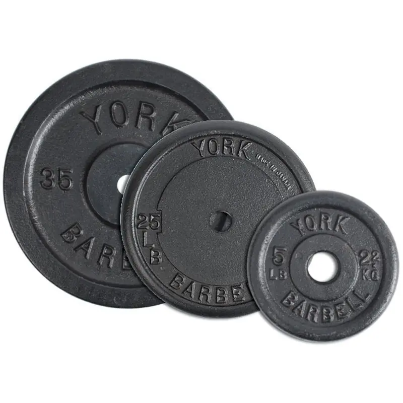 YORK 1 Standard Contour Cast Iron Plate (Pair)