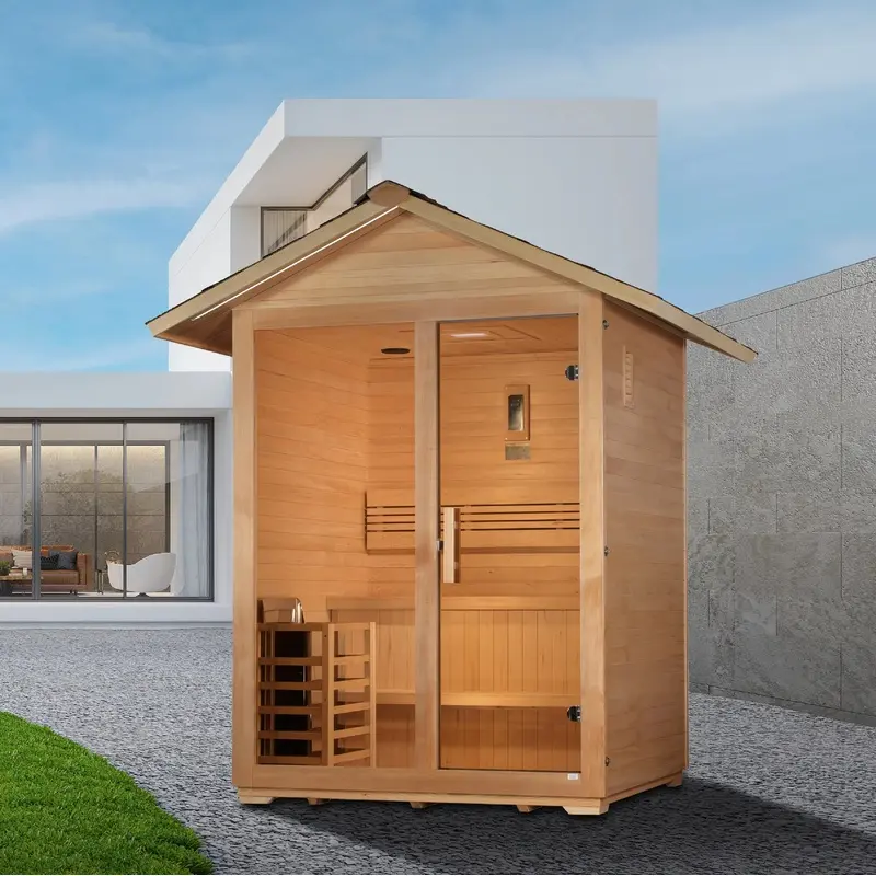 Golden Designs Arlberg 3 Person Traditional Outdoor Sauna [Free Shipping]