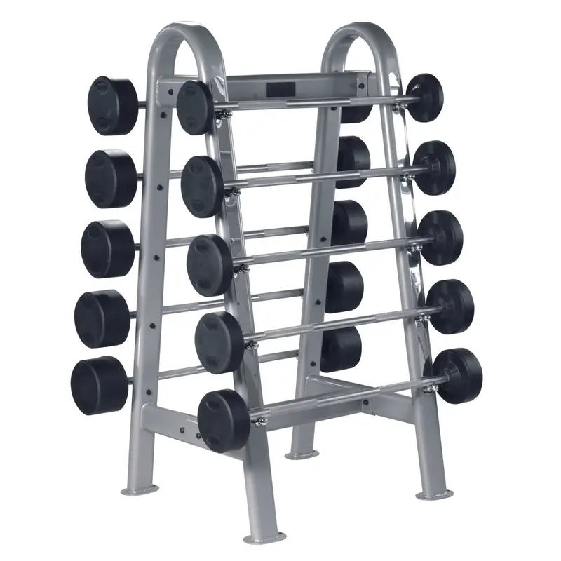 York ETS Fixed Straight and Curl Barbell Rack